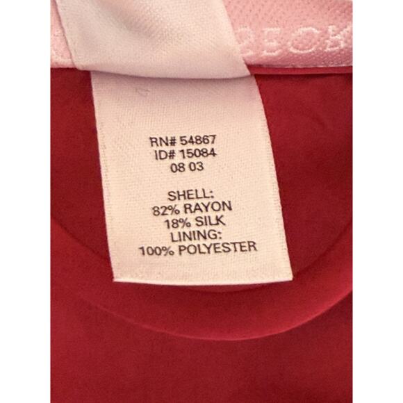 Victoria's Secret Red Silk Satin Black Velvet Long Robe Velour Sash Shawl Y2K S - Picture 6 of 9